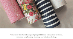 Desktop Screenshot of paper-boutique.com